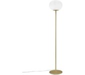 Nordlux Lámpara de pie dorado y tulipa de cristal elegante
