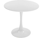 Versa Home Mesa de cocina redonda en madera aglomerada blanco