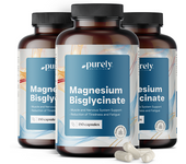 Purely Nutrition 3x Bisglicinato de magnesio, en total 540 cápsulas