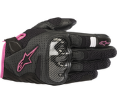 Alpinestars Guantes de Moto  Stella SMX-1 Air Mujer Negro-Fucsia
