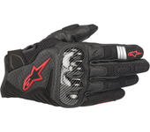 Alpinestars Guantes de Moto  SMX-1 Air V2 Negro-Rojo Fluo