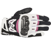 Alpinestars Guantes de Moto  SMX-2 Air Carbon V2 Mujer Negro-Blanco