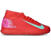 Nike - Bota de fútbol Zoom Mercurial Superfly 10 Club Turf Niño, Unisex, Ember Glow-Aurora Green, 2,5Y