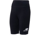New Balance - Malla corta Essentials Stacked Fitted Mujer, Mujer, Black, XS