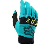 Fox Dirtpaw Guantes de Motocross - Negro Turquesa (2XL)