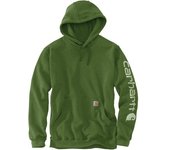 Carhartt Midweight Sleeve Logo Sudadera con capucha - Verde