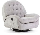 Fuori Sillón reclinable en 3 posiciones, giratorio y balancín beige