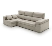 Velare Sofá chaise longue cama con arcón izquierda gris 264x145x105
