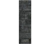 Wecon Home Alfombra gris y azul diseño tuftado a mano en relieve 80x300