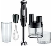 Braun MultiQuick 5 Pro MQ 55755 M, Batidora de Mano con Tecnología PowerBell Plus, Minipimer 25 Velocidades+Turbo, EasyClick Plus, Mini Procesador de Alimentos, Picadora SizeControl, 500ml Vaso, 1000W