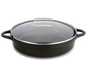 Valira Cazuelas - Cazuela Premium de 24 cm baja hecha en España, aluminio fundido con antiadherente reforzado, apta para inducción, incluye tapa y asas