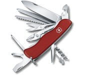 Navaja suiza Victorinox Work Champ, 21 funciones, incluye pinzas y sierra con lima metálica, longitud 111 mm, 228 gr, color rojo