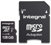 Integral 128GB PREMIUM HIGH SPEED MICROSDHC/XC V30 UHS-I U3 MicroSD