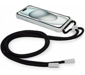 Funda para móvil cool iphone 15 negro transparente apple