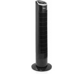 Tristar VE-5865 Ventilador de torre oscilante 85° con temporizador (1-12 horas) y 76 cm de alto, 3 ajustes de velocidad, asa integrada, mando a distancia, 59.21 dB, 40 W