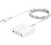 Tucano MA-DEGAN100-EU-W cargador de dispositivo móvil Portátil, Smartphone, Tableta Blanco Corriente alterna Carga rápida Interior
