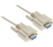 Nanocable CABLE SERIE NULL MODEM, DB9/H-DB9/H, 1.8 M