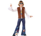 Atosa disfraz hippie niño niño infantil 5 a 6 años