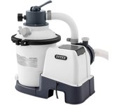 Intex 55249 - Depuradora de Arena Krystal Clear 3.500 L/H, para Piscinas Desmontables de hasta 17.000 L., 4 Funciones y Sistema de Bloqueo