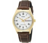 Casio MTP-V006GL-7B - Reloj con movimiento cuarzo japonés para Hombre, correa de piel, Marrón