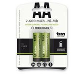Pilas recargables tm electron ni-mh r6