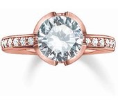 Thomas Sabo TR2035-416-14-52 Anillo de Mujer con Plata Esterlina 925/1000 - Tamaño 12