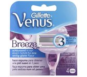 Gillette Venus Comfortglide Breeze Recambios Para Maquinilla Para Mujer, Pack De 4, 3 Recambios Para Una Depilación Suave, Apurada Y Duradera
