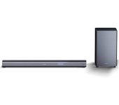 SHARP HT-SBW460, 3.1 Dolby Atmos, Barra de sonido envolvente virtual 3D y subwoofer inalámbrico, Bluetooth, experiencia 4K, HDMI ARC/CEC, Potencia máxima total de salida: 440w, color negro