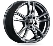 Llanta De Aluminio Racer Wave 7x17 5x112 Et49 Gris