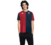 Kappa - Camiseta Genoa Primera Equipación 2024-2025, Unisex, Red Dark-Blue Dark, S