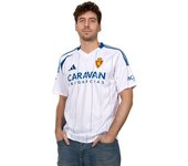 Adidas - Camiseta Real Zaragoza Primera Equipación 2024-2025, Unisex, White-Blue, XS