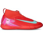 Nike - Zapatilla de fútbol sala Air Zoom Mercurial Superfly 10 Academy IC Niño, Unisex, Ember Glow-Aurora Green, 2,5Y