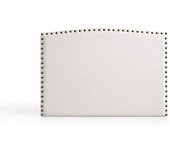 Matris Cabecero ambar para cama de 105 de polipiel blanco roto 115x115x8