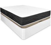 Duérmerte Online Canapé rome, colchón viscoelástico, almohada fibra, 135x190cm, blanco