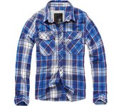 Brandit Check Camiseta - Azul (M)