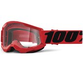 100% Strata 2 Essential Gafas de motocross juveniles - Rojo