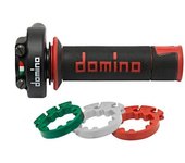 Domino Control de gas de carrera corta XM2 con empuñaduras A450 - negro/rojo -