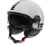 MOMO FGTR Evo Mono Casco Jet - Blanco (S)