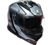 AGV K7 Jaeger Casco - Negro Plata (M)