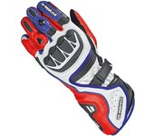 Held Chikara RR Guantes de moto perforados - Blanco Rojo Azul (S M)