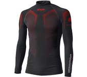 Held 3D Skin Warm Top Chaqueta funcional de las señoras - Negro Rojo (XL)
