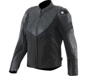Dainese Iperattiva Chaqueta de cuero / textil para motocicleta para mujer - Negro (48)