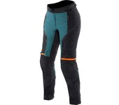 Dainese Mangen Absoluteshell Pro Pantalones textiles impermeables para mujer - Negro Turquesa (44)