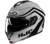 HJC C91N Nepos Casco - Negro Gris (M)