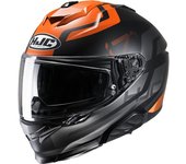 HJC i71 Enta Casco - Negro Naranja (S)