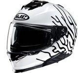 HJC i71 Celos Casco - Negro Blanco (M)