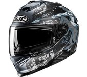 HJC i71 Taurus Casco - Negro Gris Azul (XS 54 55)