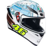 AGV K-1 S Winter Test 2017 Casco - Blanco Azul (2XL)