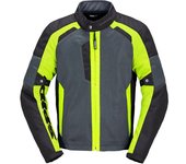 Spidi Tek Net Chaqueta de motocicleta - Negro Gris Amarillo (4XL)