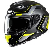 HJC F71 Arcan Casco - Negro Gris Amarillo (XS 54 55)